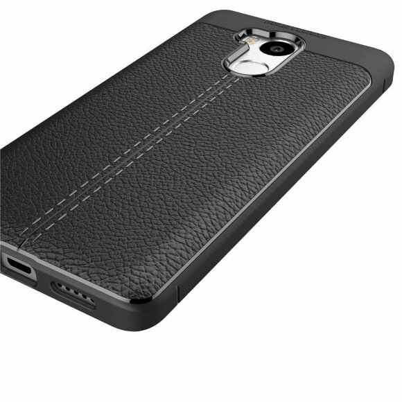 Чехол-накладка Litchi Grain для Xiaomi Redmi 4 Pro / 4 Prime (черный)
