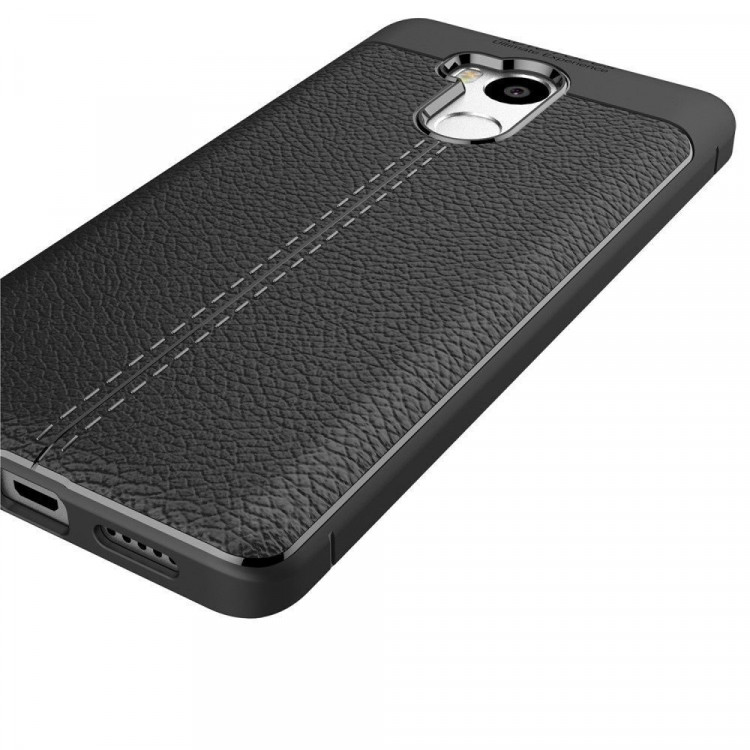 Чехол-накладка Litchi Grain для Xiaomi Redmi 4 Pro / 4 Prime (черный)