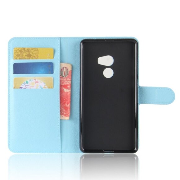 Чехол с визитницей для Xiaomi Mi Mix 2 (голубой)