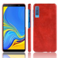 Чехол Litchi Texture для Samsung Galaxy A7 (2018) (красный) Чехол Litchi Texture для Samsung Galaxy A7 (2018) (красный)