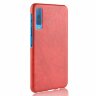 Чехол Litchi Texture для Samsung Galaxy A7 (2018) (красный)