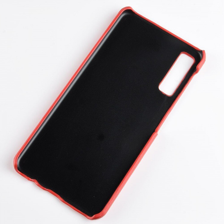 Чехол Litchi Texture для Samsung Galaxy A7 (2018) (красный)