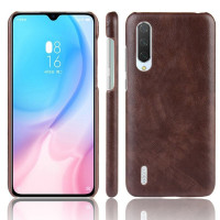 Кожаная накладка-чехол для Xiaomi Mi CC9e / Xiaomi Mi A3 (коричневый)