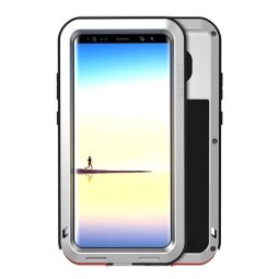 Гибридный чехол LOVE MEI для Samsung Galaxy Note 8 (серебряный)