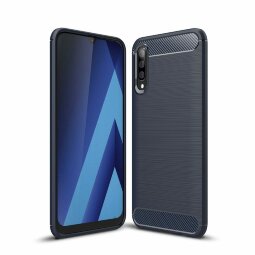 Чехол-накладка Carbon Fibre для Samsung Galaxy A50 / Galaxy A50s / Galaxy A30s (темно-синий)