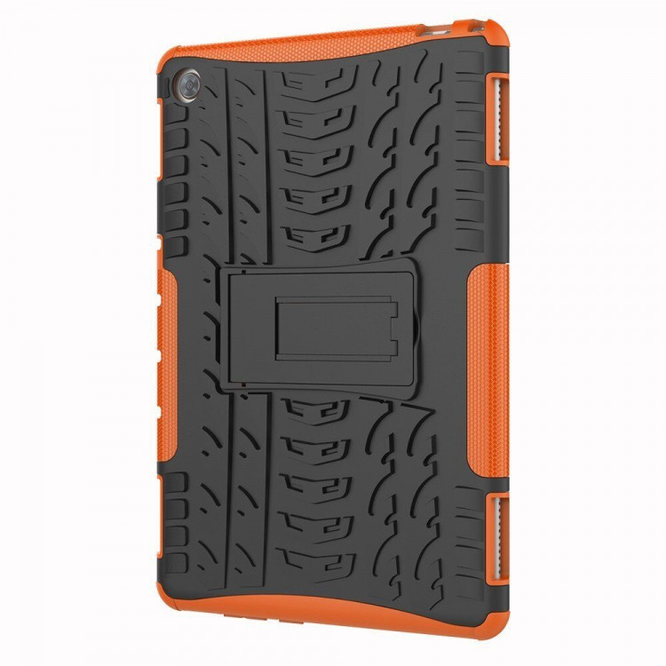 Чехол Hybrid Armor для Huawei MediaPad M5 lite 10 (черный + оранжевый)
