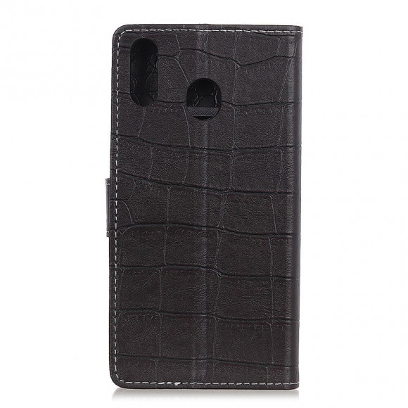 Чехол Crocodile Texture для Samsung Galaxy A30 / Galaxy A20 (черный)