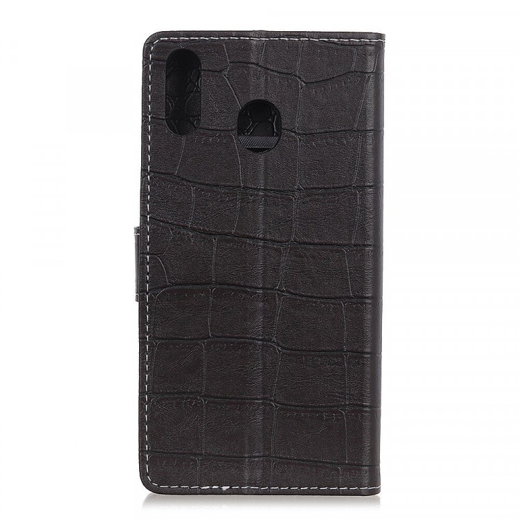 Чехол Crocodile Texture для Samsung Galaxy A30 / Galaxy A20 (черный)