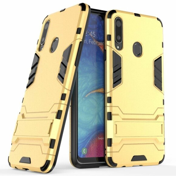 Чехол Duty Armor для Samsung Galaxy A20s (золотой)