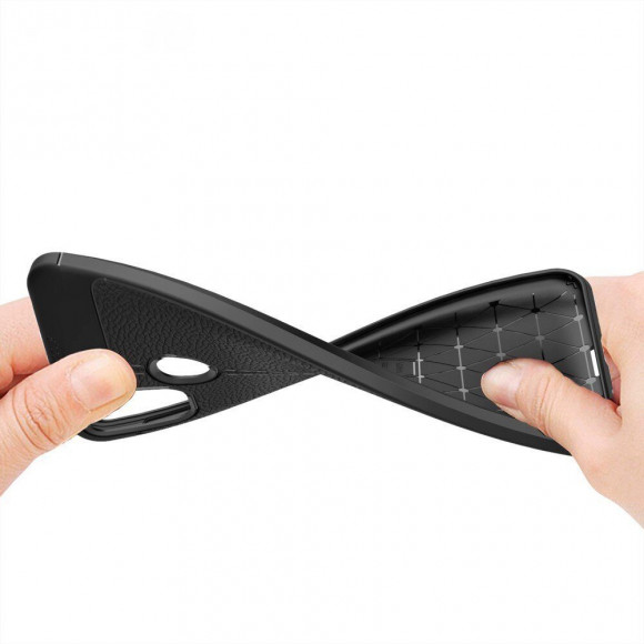 Чехол-накладка Litchi Grain для Samsung Galaxy M31 (темно-синий) Чехол-накладка Litchi Grain для Samsung Galaxy M31 (темно-синий)