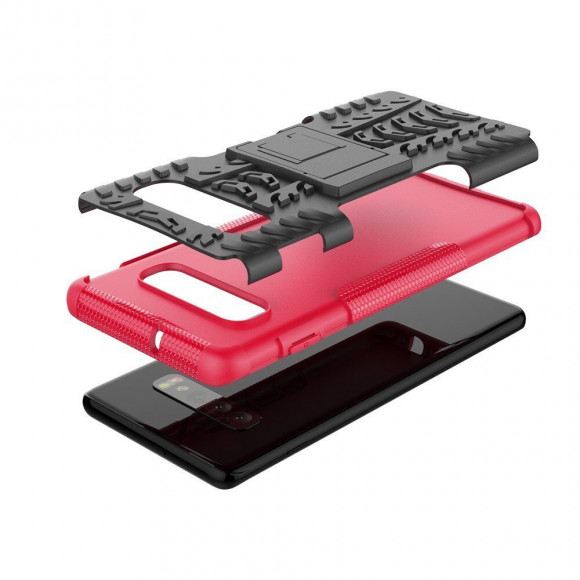 Чехол Hybrid Armor для Samsung Galaxy S10 (черный + розовый) Чехол Hybrid Armor для Samsung Galaxy S10 (черный + розовый)