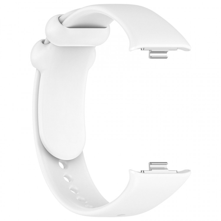 Силиконовый ремешок для Xiaomi Band 8 Pro, Redmi Watch 4 (белый)