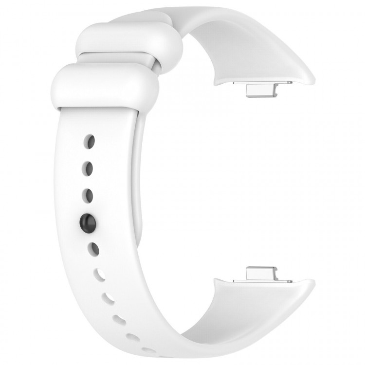 Силиконовый ремешок для Xiaomi Band 8 Pro, Redmi Watch 4 (белый)