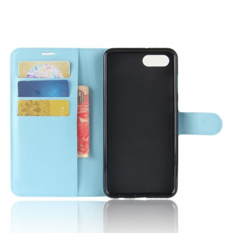 Чехол с визитницей для Huawei Nova 2s (голубой)