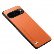 Чехол из искусственной кожи для Google Pixel 9, Pixel 9 Pro (оранжевый) Чехол из искусственной кожи для Google Pixel 9, Pixel 9 Pro (оранжевый)