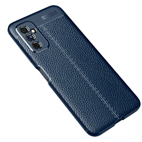 Чехол-накладка Litchi Grain для Samsung Galaxy M52 5G (темно-синий) Чехол-накладка Litchi Grain для Samsung Galaxy M52 5G (темно-синий)