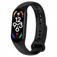 Силиконовый ремешок для Xiaomi Mi Band 7 (черный)