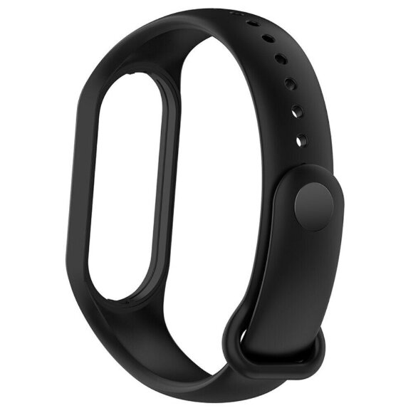 Силиконовый ремешок для Xiaomi Mi Band 7 (черный)