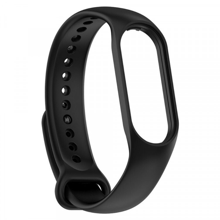Силиконовый ремешок для Xiaomi Mi Band 7 (черный)