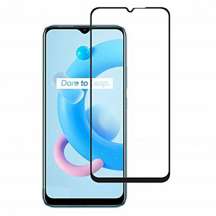 Защитное стекло 3D для Realme C20 / Realme C11 2021 (черный)