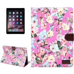 Чехол (Цветы- Пионы) для iPad Air 2 (розовый)