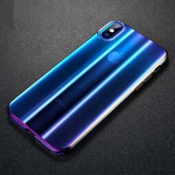 Чехол Baseus Aurora Series для iPhone XS / iPhone X (синий)