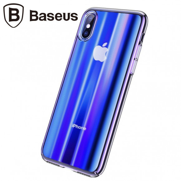 Чехол Baseus Aurora Series для iPhone XS / iPhone X (синий) Чехол Baseus Aurora Series для iPhone XS / iPhone X (синий)