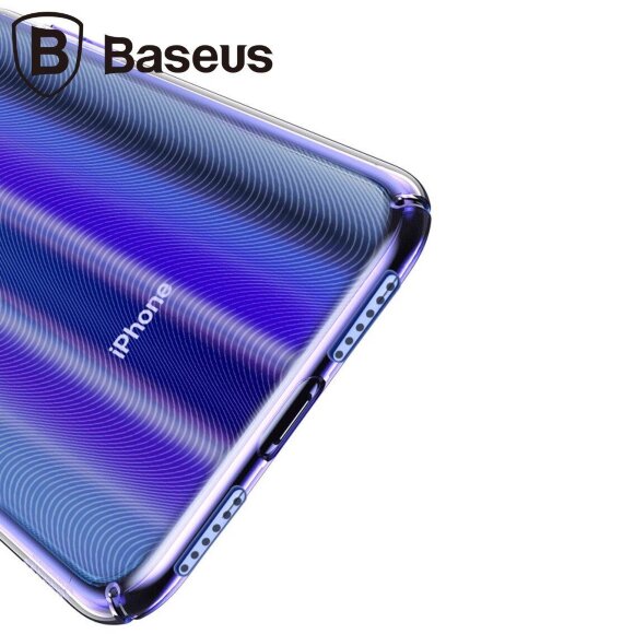 Чехол Baseus Aurora Series для iPhone XS / iPhone X (синий) Чехол Baseus Aurora Series для iPhone XS / iPhone X (синий)