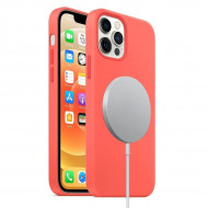 Чехол MagSafe для iPhone 12 / iPhone 12 Pro (розово-оранжевый) Чехол MagSafe для iPhone 12 / iPhone 12 Pro (розово-оранжевый)