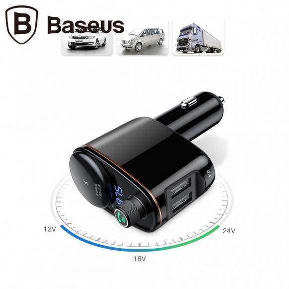 Автомобильный FM - трансмиттер Baseus Locomotive Bluetooth Автомобильный FM - трансмиттер Baseus Locomotive Bluetooth