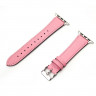 Кожаный ремешок для Apple Watch 42 и 44мм (розовый)