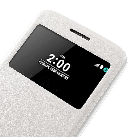 Чехол с окном для LG G5 / LG G5 se (белый) Чехол с окном для LG G5 / LG G5 se (белый)