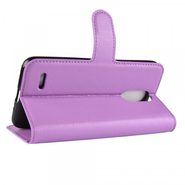 Чехол с визитницей для LG K8 (2018) / K9 (фиолетовый)