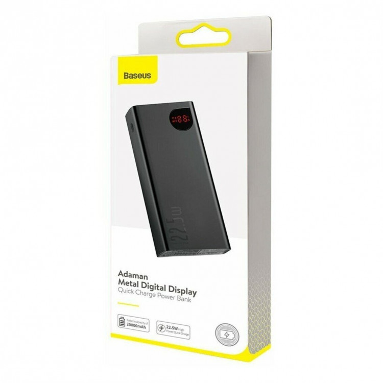 Power Bank 20000 mAh Baseus Adaman Metal Digital Display QC 22.5W