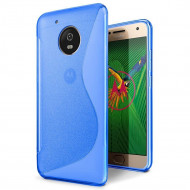 Нескользящий чехол для Motorola Moto G5 Plus (голубой)