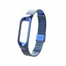 Сетчатый браслет с застежкой для Xiaomi Mi Band 3 (голубой)