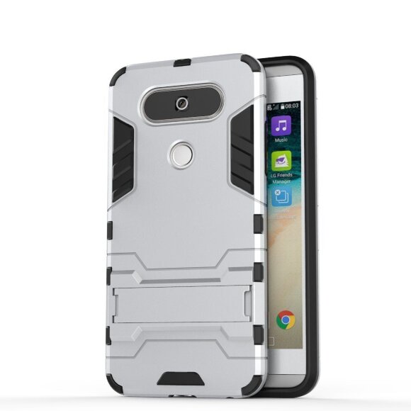 Чехол Duty Armor для LG Q8 (серебряный)