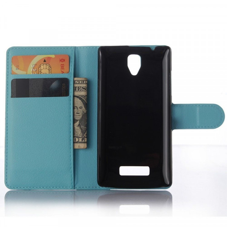 Чехол с визитницей для Lenovo A2010 (голубой)