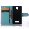 Чехол с визитницей для Lenovo A2010 (голубой)