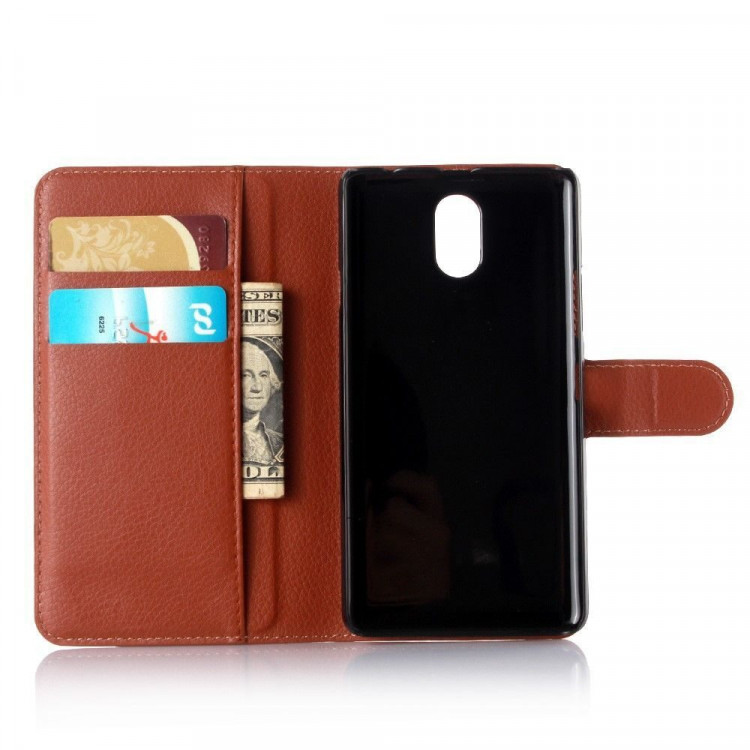 Чехол с визитницей для Lenovo Vibe P1m (коричневый)