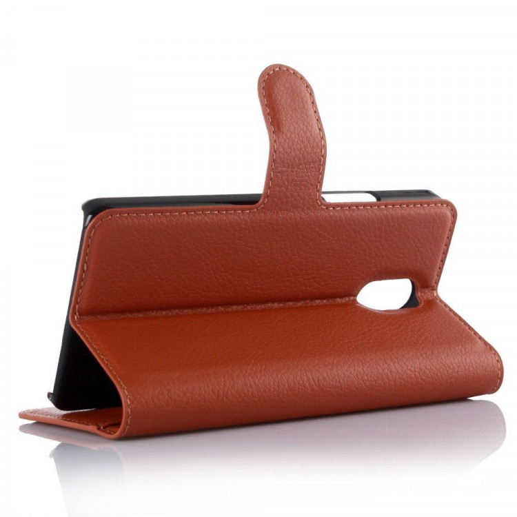 Чехол с визитницей для Lenovo Vibe P1m (коричневый)