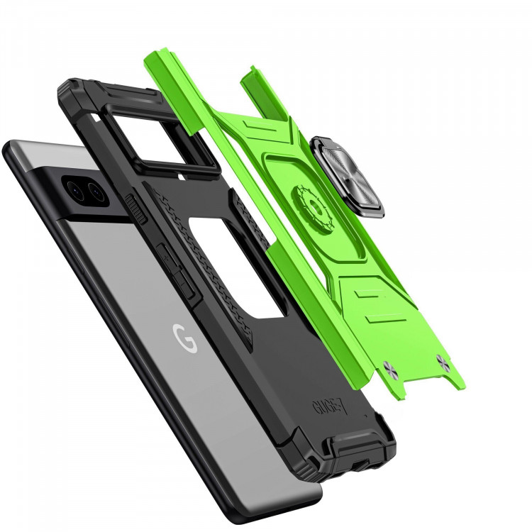 Чехол-накладка Shock-Absorption для Google Pixel 7 (зеленый)