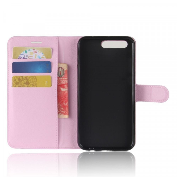 Чехол с визитницей для Asus ZenFone 4 Pro ZS551KL (розовый)