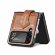 Кожаный чехол для Samsung Galaxy Z Flip 3 (коричневый)