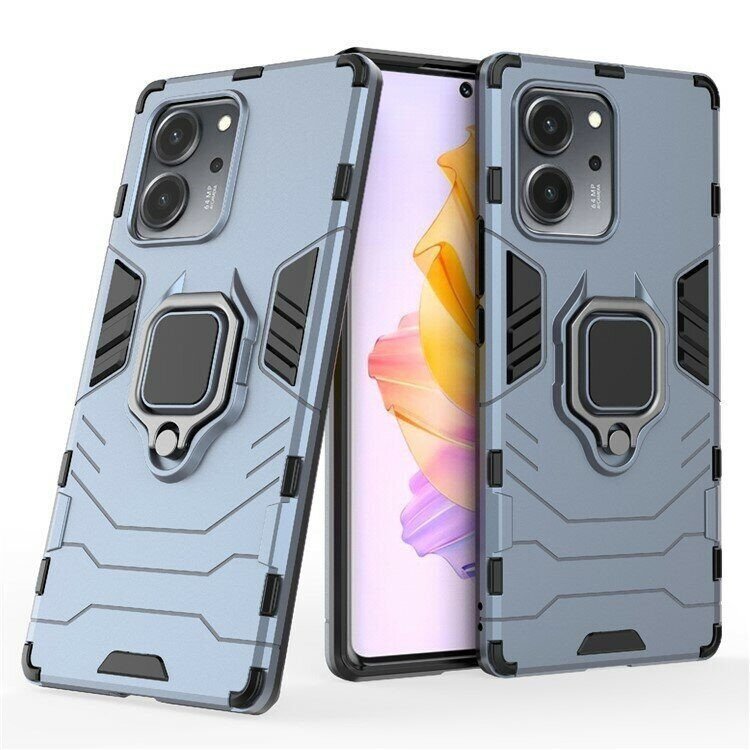 Чехол Armor Ring Holder для Honor 80 SE (темно-синий)