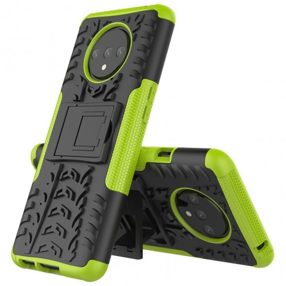 Чехол Hybrid Armor для OnePlus 7T (черный + зеленый) Чехол Hybrid Armor для OnePlus 7T (черный + зеленый)