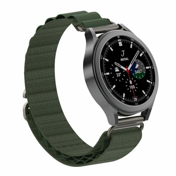 Ремешок Альпийская петля для часов 22мм (темно-зеленый)