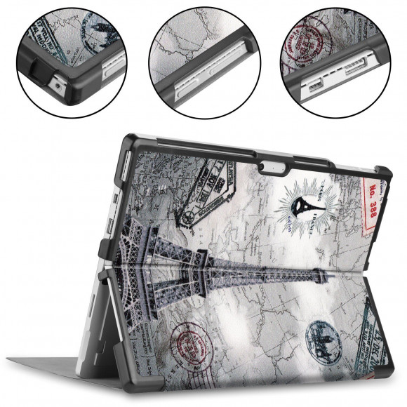 Чехол для Microsoft Surface Pro 4, 5, 6, 7 (Eiffel Tower)