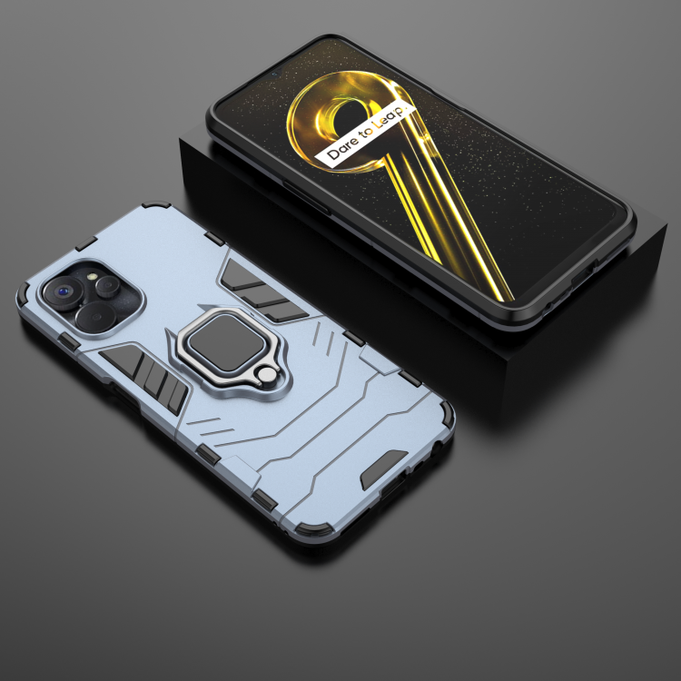 Чехол Armor Ring Holder для Realme 9i, OPPO A36, OPPO A76 (темно-синий)