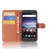 Чехол с визитницей для ZTE Prestige 2 N9136 (коричневый)
